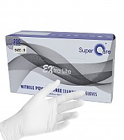 슈퍼케어 니트릴장갑 화이트 200개입 1box XS S M L
