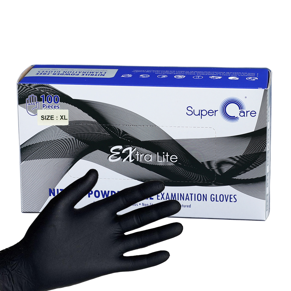 슈퍼케어 니트릴블랙장갑 100개입 1box S M L XL